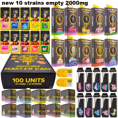 USA STOCK premium 2g Muha Meds disposable vape Maple leaf pack new 10 strains  01