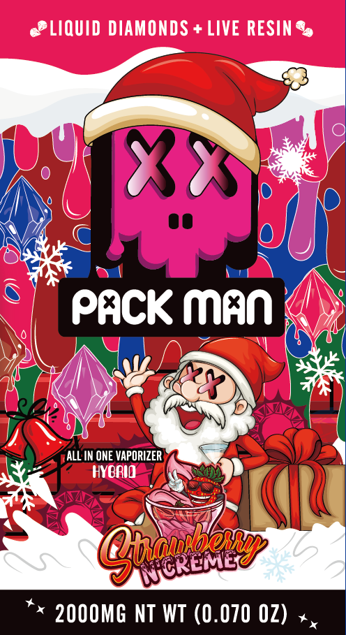 Packman Christmas Edition 2g Disposable Vape with Digital LED Screen Display