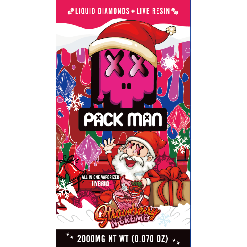 Packman Christmas Edition 2g Disposable Vape with Digital LED Screen Display