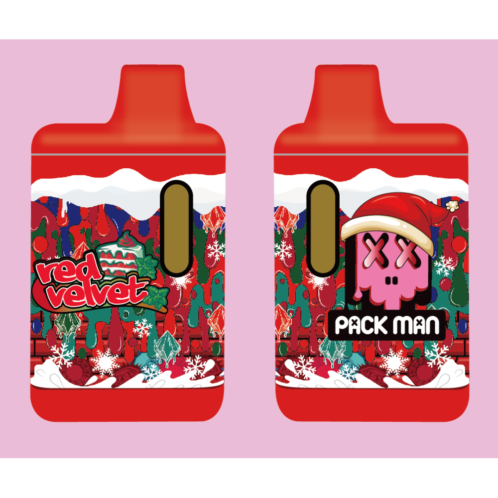 packman christmas edition disposable vape with screen 2grams