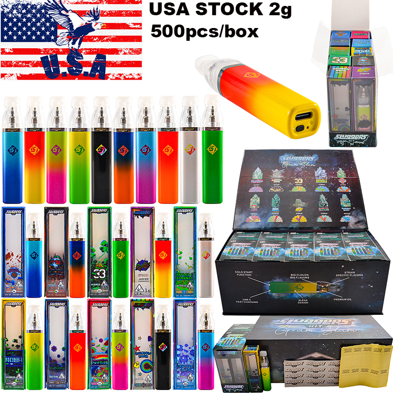USA warehouse sluggers hit disposable 2g empty premium extracts 2ml 2gram 2000mg thca vape pen