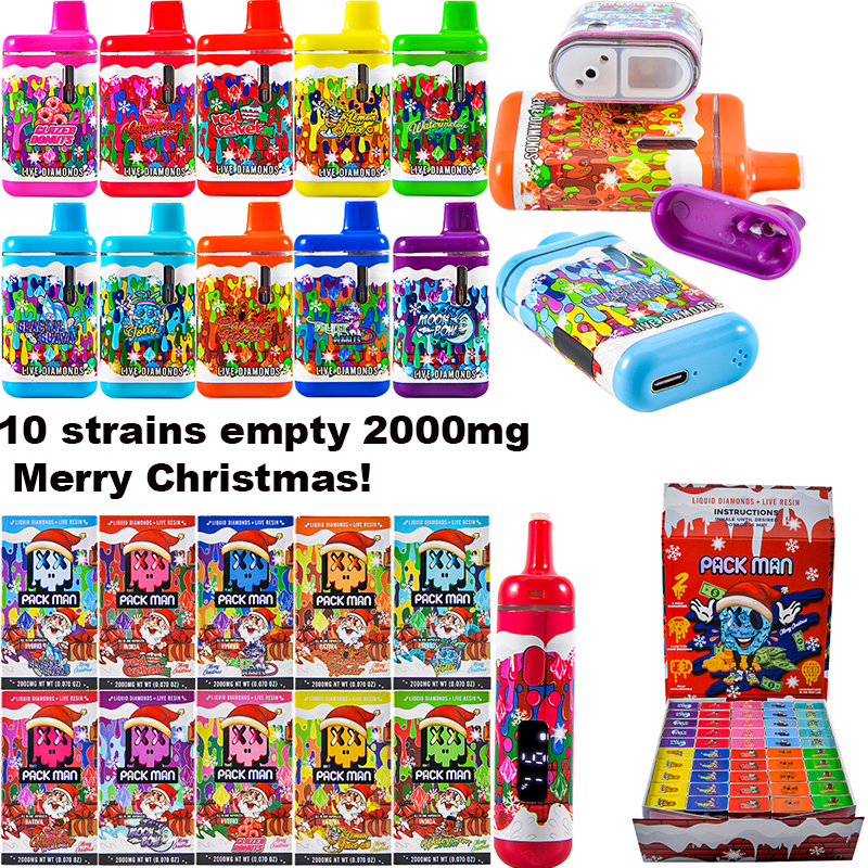 packman 2g disposable christmas edition liquid diamonds with screen
