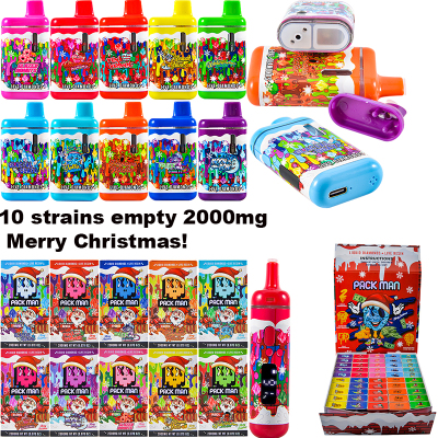 Packman Christmas Edition 2G Disposable Vape Pen With Screen 01