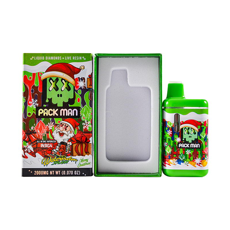 Packman Christmas Edition 2G Disposable Vape Pen With Screen