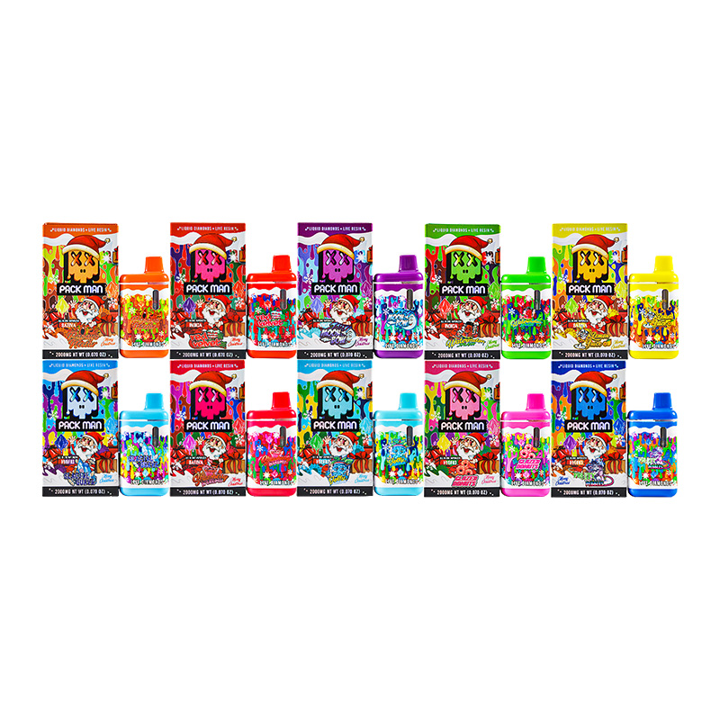 Packman Christmas Edition 2G Disposable Vape Pen With Screen