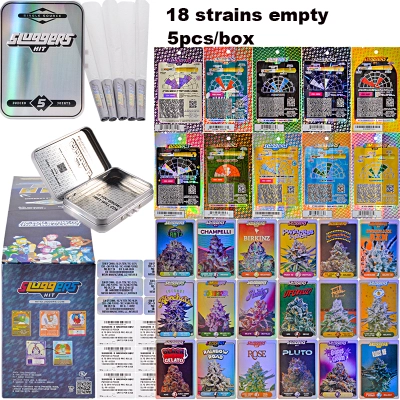 USA warehouse sluggers hit pre rolls for cannabis flowers 5pack 18 strains 01