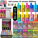 USA Warehouse Gas House x Packwoods empty 2gram Disposable THC vape pen with full digital screen