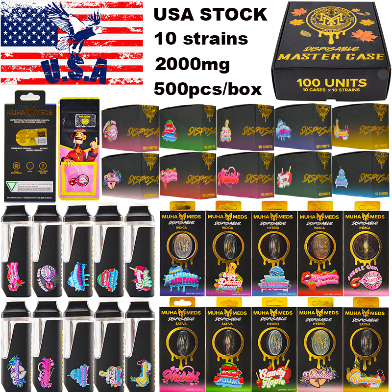 USA STOCK new Muha Meds empty 2g Disposable Vape Pen Premium Quality and Rechargeable