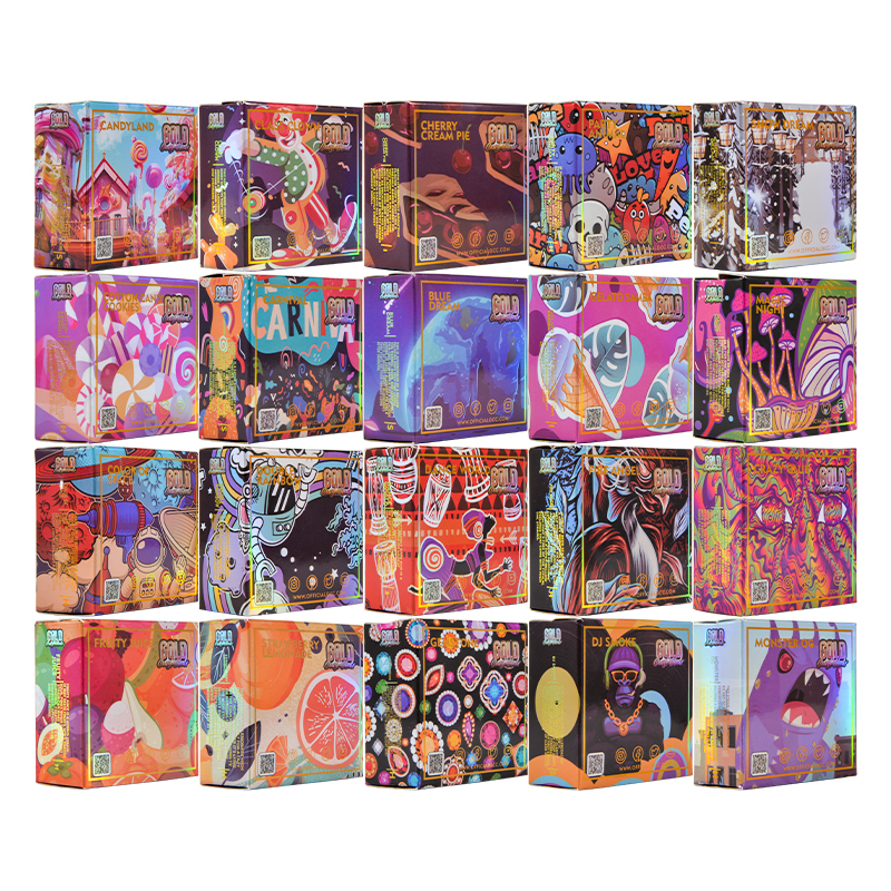 Newest GCC Gold coast clear vape cartridges empty 0.8ml Carnival edition Package 800mg vape carts 20 strains