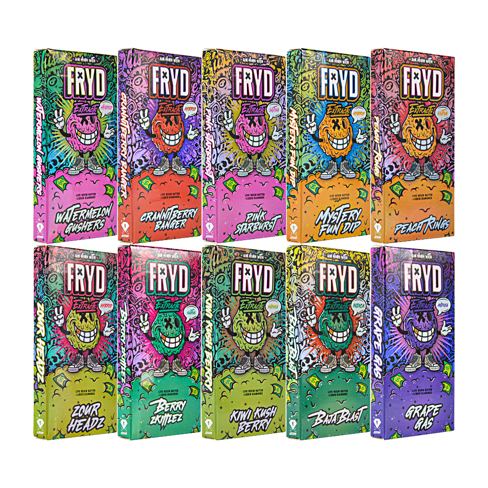 USA warehouse empty 1g Fryd extracts vape cartridges 510 thread full gram vape carts