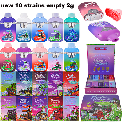USA Stock empty Fresh Squeezed Jeeter Juice live resin liquid diamonds disposable straw 2000mg  01