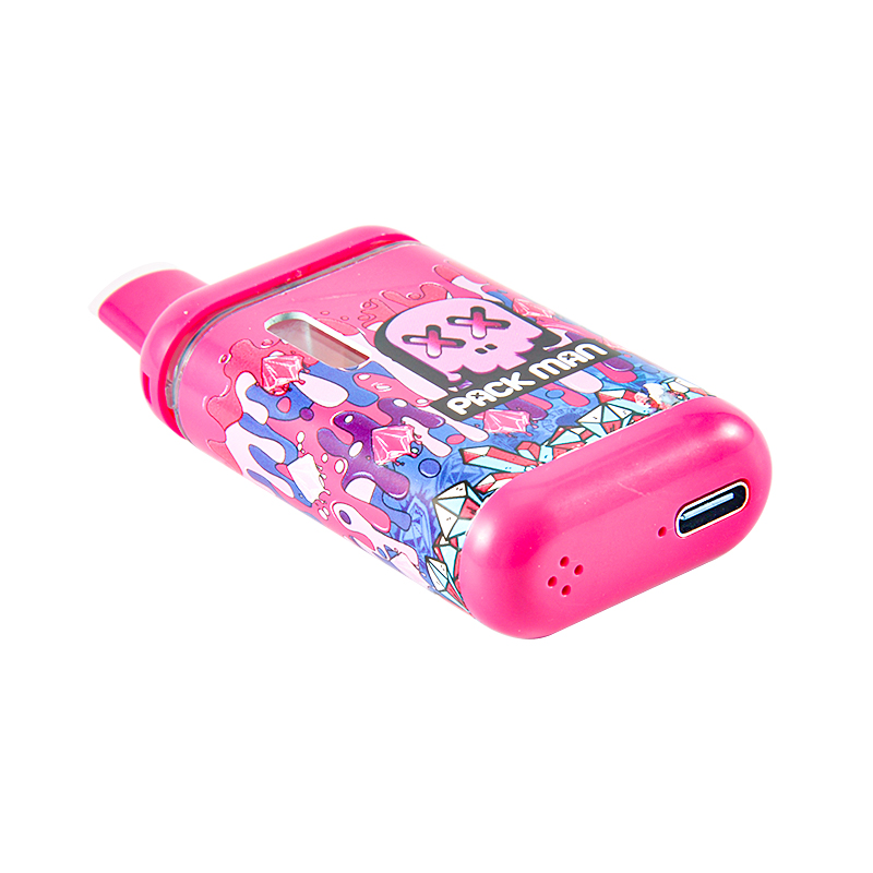 USA STOCK empty 2g Pack man V4  thc vapes with digital screen new 10 strains