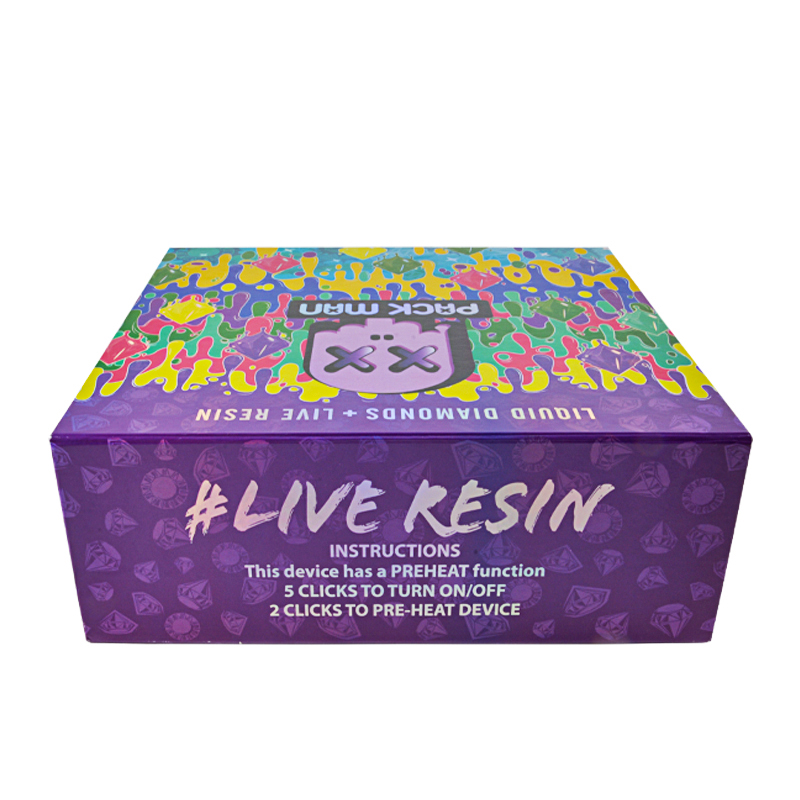 USA STOCK empty 2g Pack man V4  thc vapes with digital screen new 10 strains