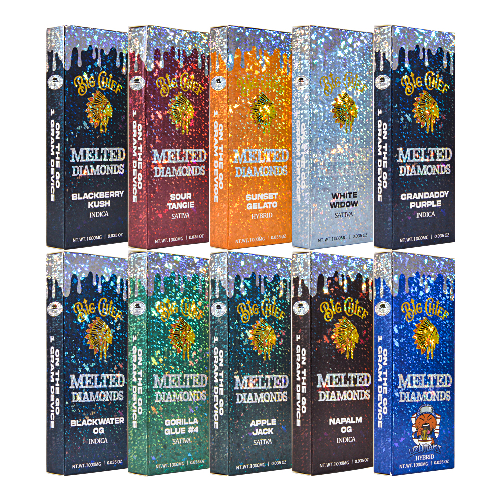 USA STOCK Newest empty Big Chief disposable vape THC-A Disposable 1000mg 1gram 1g 1ml preheat SUNSET GELATO