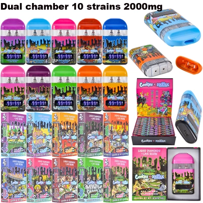 Best empty Cookies x The Freak Brothers 2g Dual Chamber Vape with digital screen 01