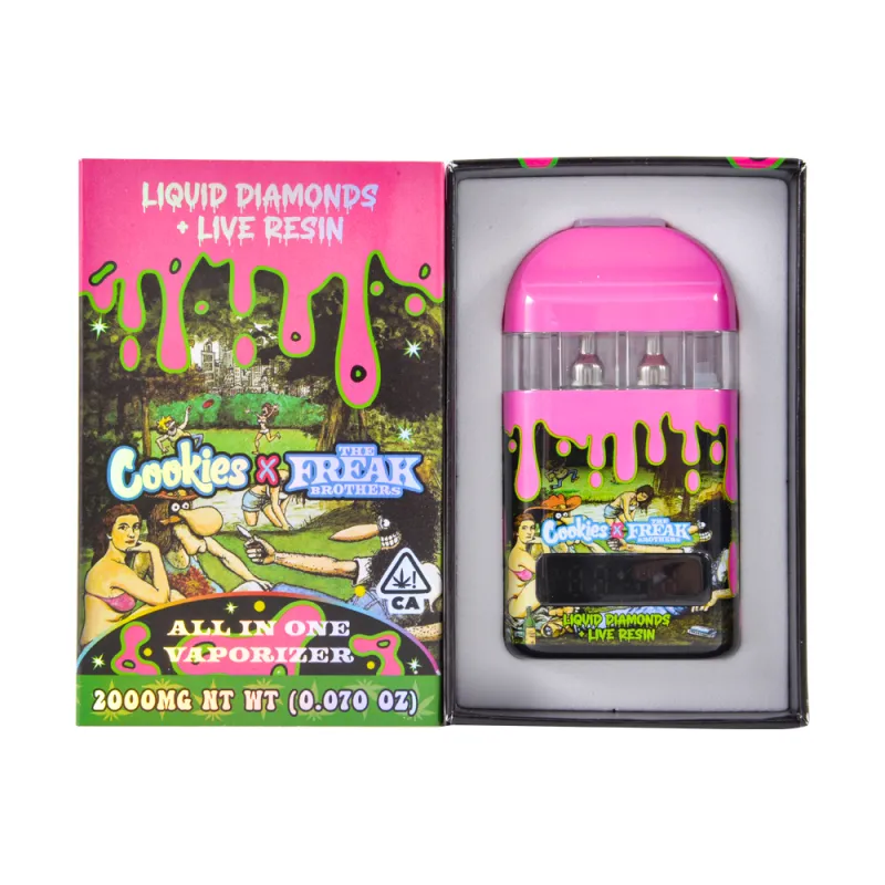 USA warehouse empty 2g 2ml 2gram Cookies X The Freak Brothers HHC + THCP Disposable Vapes 