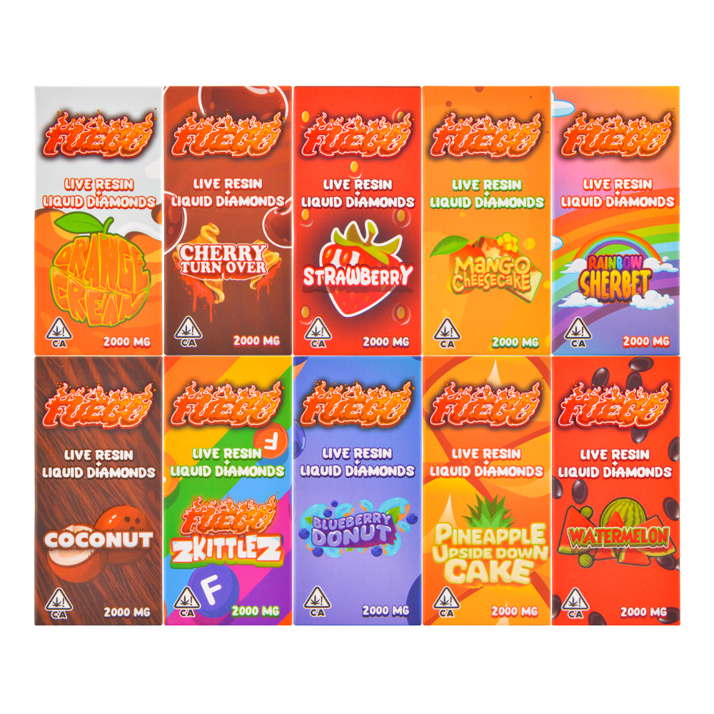 Fuego vape pen empty 2g 2ml 2000mg premium disposable 2gram liquid diamond