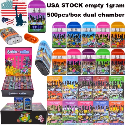 USA STOCK COOKIES X THE FREAK BROTHERS Cannabis empty 2000mg Dual Chamber Vape Pen with digital screen 10 strains  01