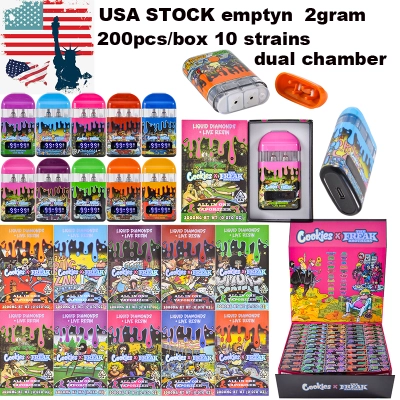 USA Warehouse Cookies x The Freak Brothers 2G Dual Chamber Disposable Vape Pen 200pcs/Lot 01