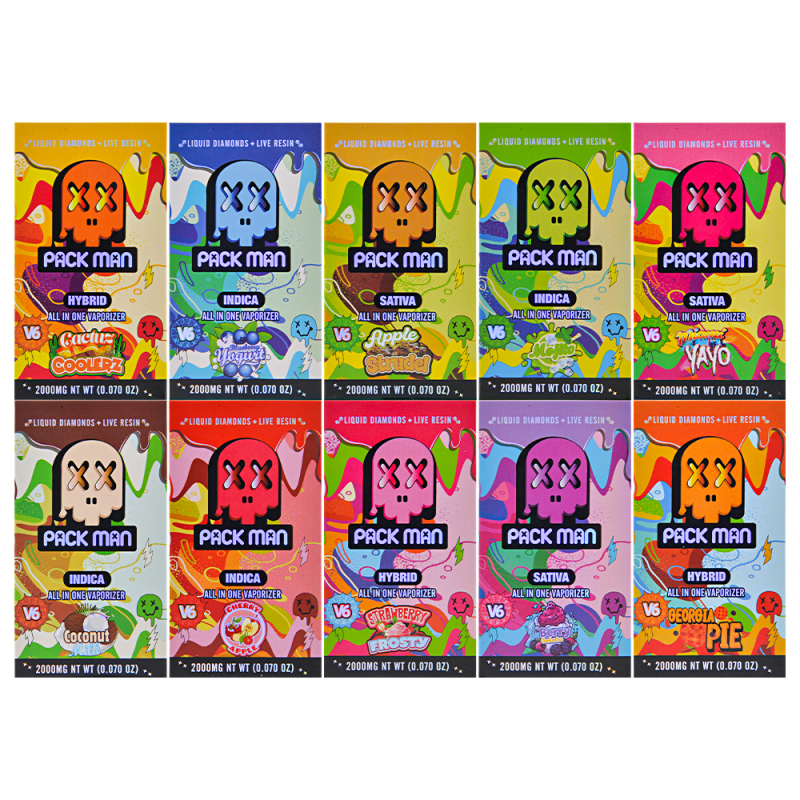 USA Stock Packman 2G V6 Liquid Diamonds  Disposable Vape Pen 500pcs/Lot