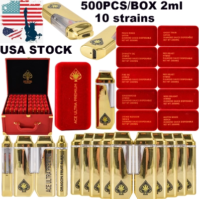 Red ACE Ultra Premium disposables empty 2g vape pen 01