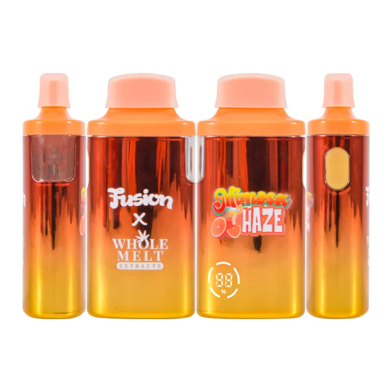 USA warehouse Fusion x Whole Melts 2g Diamonds disposable empty extracts 2ml vape pen with LED screen