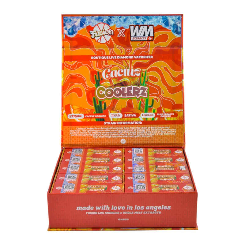USA warehouse Fusion x Whole Melts 2g Diamonds disposable empty extracts 2ml vape pen with LED screen