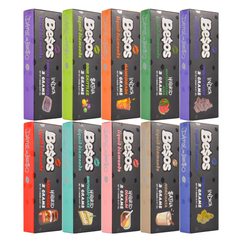 USA warehouse empty CBD vape pen 2grams Besos disposable liquid diamonds