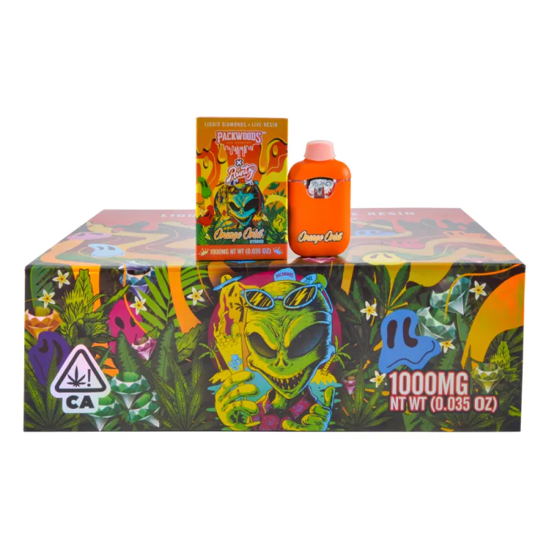 USA warehouse empty THC vape pen 1gram Packwoods x runty liquid diamonds live resin