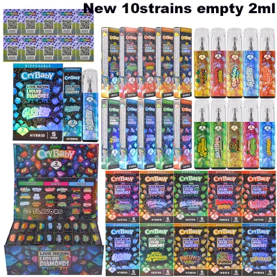 newest USA warehouse Crybaby disposable empty 2000mg CBD vape pen Skittles flavor 01