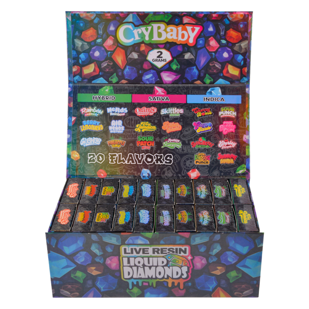 USA Warehouse Crybaby 2G Live Resin Disposable Vape Pen 500pcs/Lot