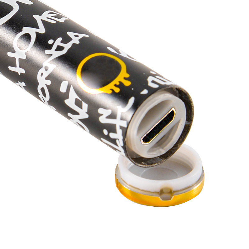 New California Honey empty glass disposable vape 1000mg black 