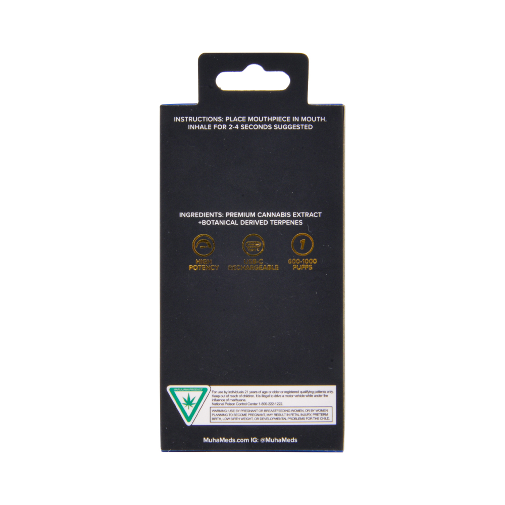 USA STOCK 2025 new thca Muha Meds vapes empty 2g disposable pen with bottom light