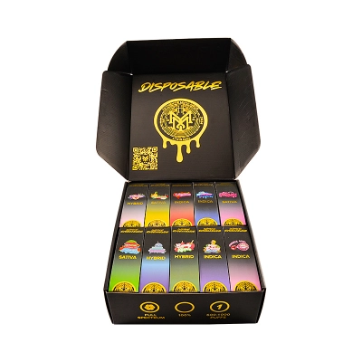 2024 Best MUHA MEDS MAVRICKS 2000MG empty vape pen all black Candyapple flavor 02