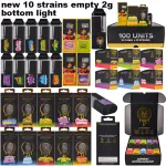 2025 new 10 flavors empty CBD Muha Meds Disposable Vape Pen 2gram with light