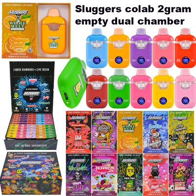 Sluggers Hit x 10 Brands 2g Disposable Vape Pen With LED Screen 01