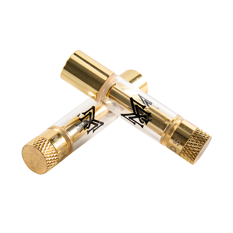 Wholesale muha meds vape cartridges empty 0.8ml gold round tips 510 thread vape carts empty 0.8ml atomizers 