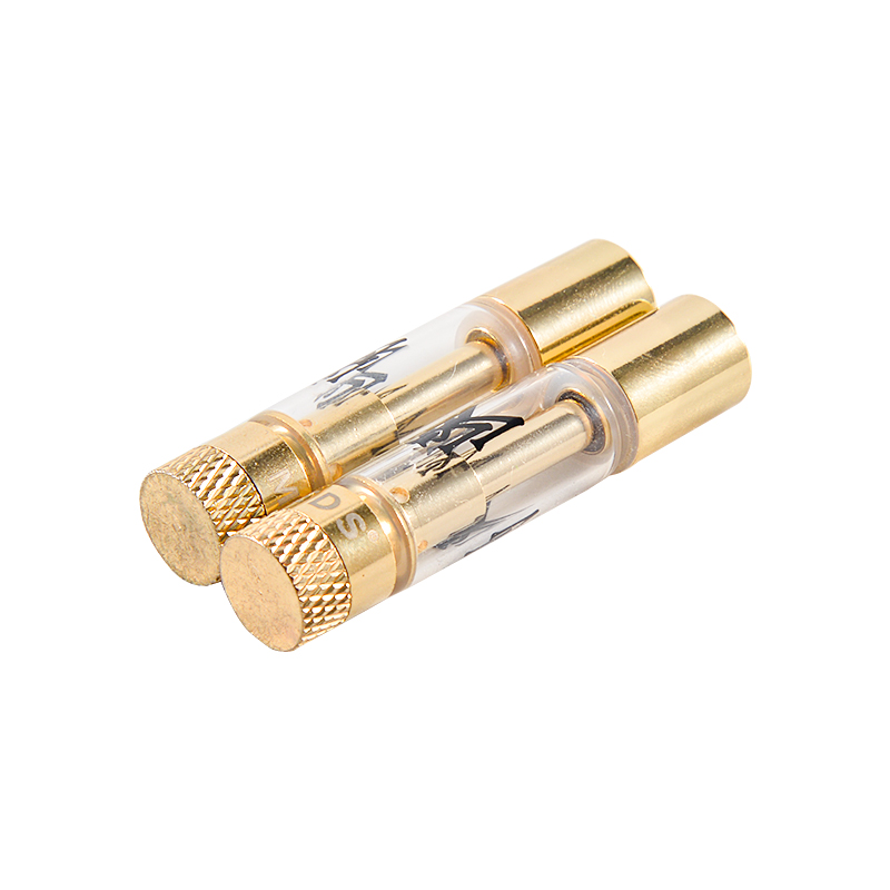 Wholesale muha meds vape cartridges empty 0.8ml gold round tips 510 thread vape carts empty 0.8ml atomizers 