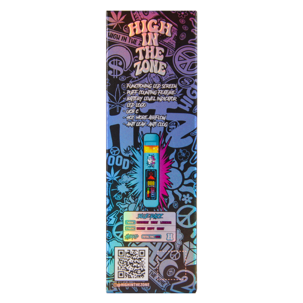 Wholesale cbd hitz gen6 empty 2000mg disposable vape with digital screen 10 strains