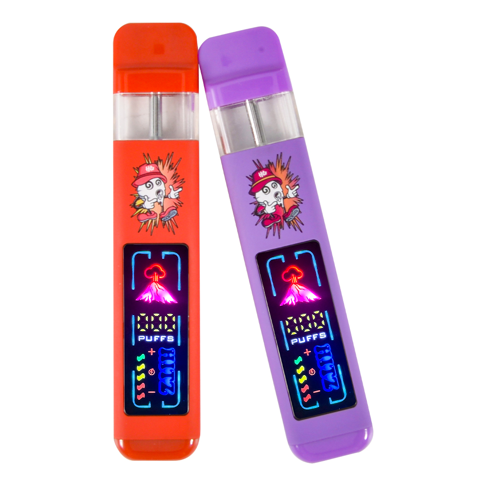 Wholesale cbd hitz gen6 empty 2000mg disposable vape with digital screen 10 strains