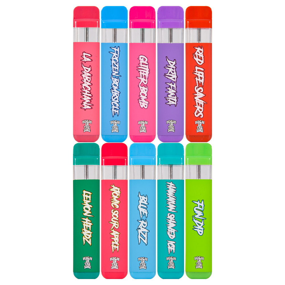 Wholesale cbd hitz gen6 empty 2000mg disposable vape with digital screen 10 strains