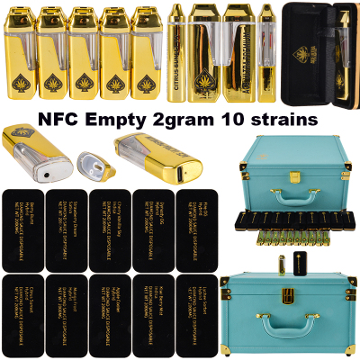 Blue Ace Ultra Premium 2g disposable with NFC verified 10 strains 01