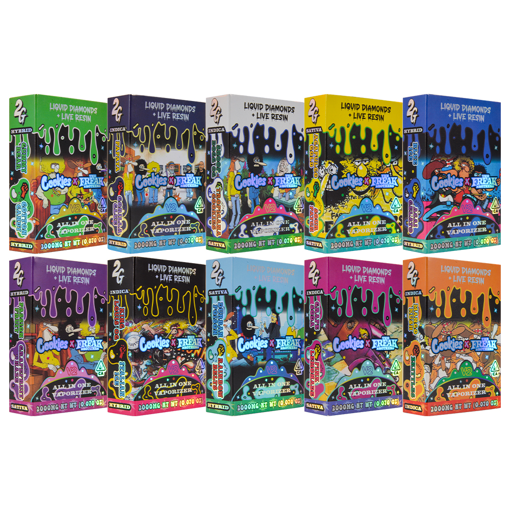 USA Stock Cookies x The Freak Brothers V2 Dual Flavor Disposable Vape Pen With Display Screen 200pcs/Lot