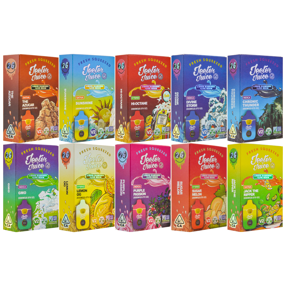 USA Warehouse Jeeter Juice V2 2G Disposable Vape Pen 500pcs/Lot