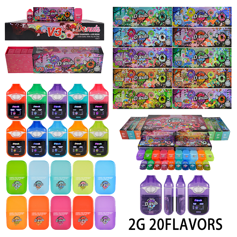 Donuts switch v3 disposable empty dual chamber 2g vape
