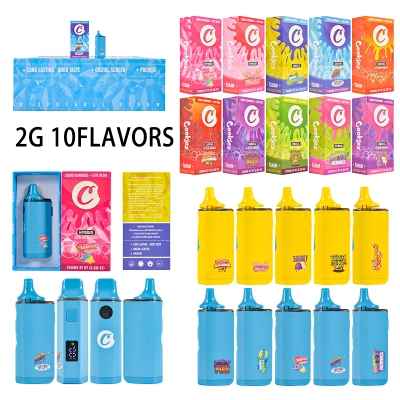 USA Stock Cookies 2g With Digital Screen Disposable vape pen bulk 2g Cookies With LED Screen 200pcs/Lot 01