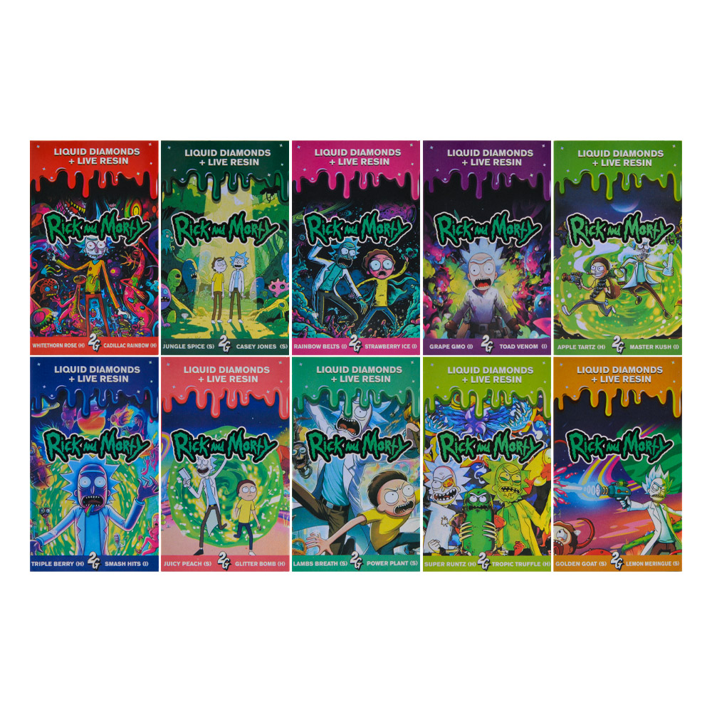 Rick And Morty 2G Dual Switch Chamber Disposable Vape Pen