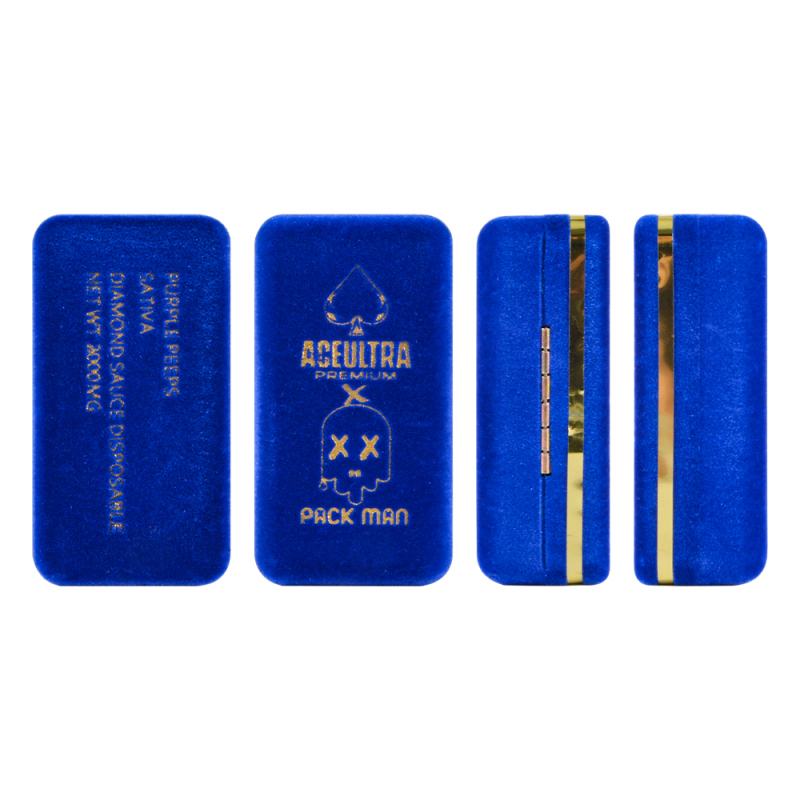 Ace Ultra Premium X Packman V2 2G Luxury Gold Disposable Vape Pen With LED Screen