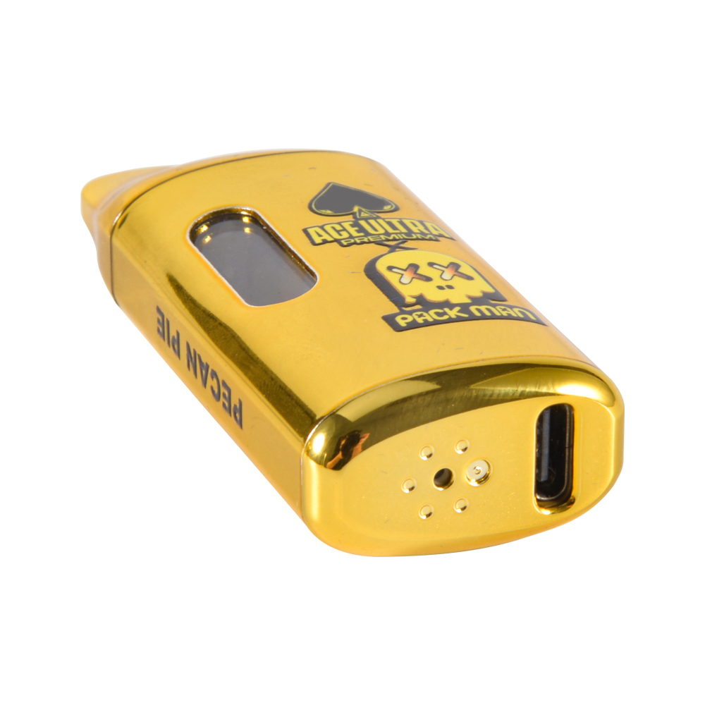 Ace Ultra Premium X Packman V2 2G Luxury Gold Disposable Vape Pen With LED Screen