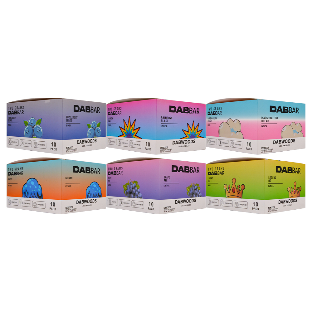 Newest Dabwoods 2.0 Dab Bar 1G Disposable Vape Pen